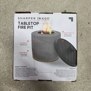 Tabletop fire pit sharper image